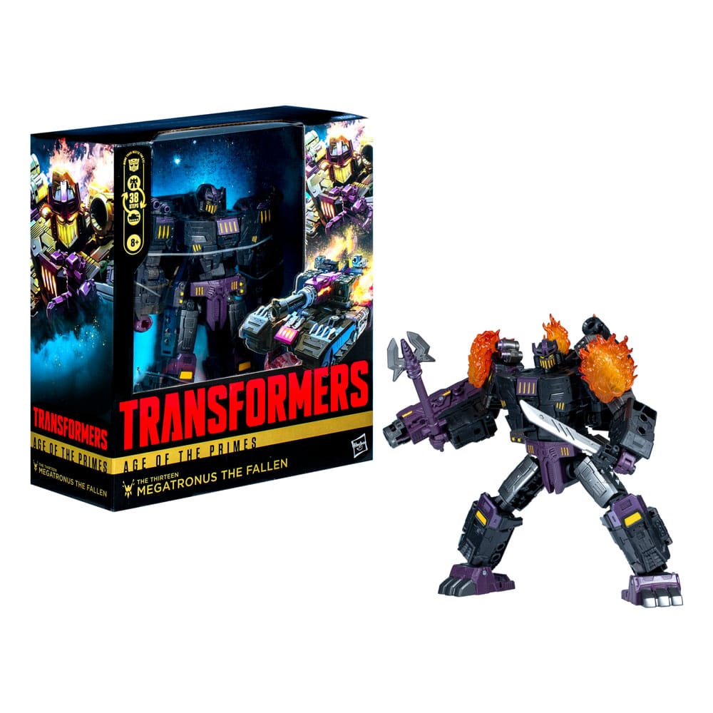 Transformers Age of the Primes The Thirteen Megatronus The Fallen 19 cm Leader Class Action Figure