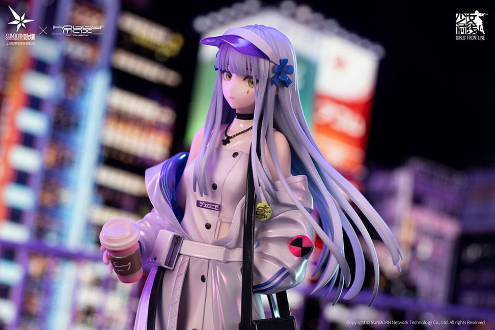 Girls Frontline 416 White Negroni 25cm 1/7 Scale PVC Statue