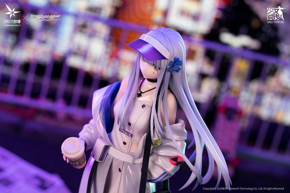 Girls Frontline 416 White Negroni 25cm 1/7 Scale PVC Statue