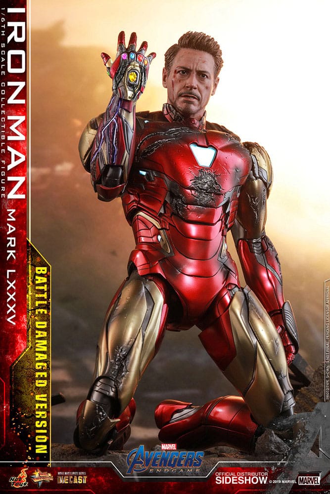 Avengers: Endgame Movie Masterpiece Iron Man Mark LXXXV (Battle Damaged Version) Special Edition 32 cm 1/6 Diecast Action Figure