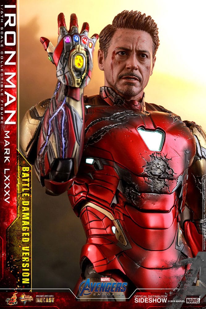 Avengers: Endgame Movie Masterpiece Iron Man Mark LXXXV (Battle Damaged Version) Special Edition 32 cm 1/6 Diecast Action Figure