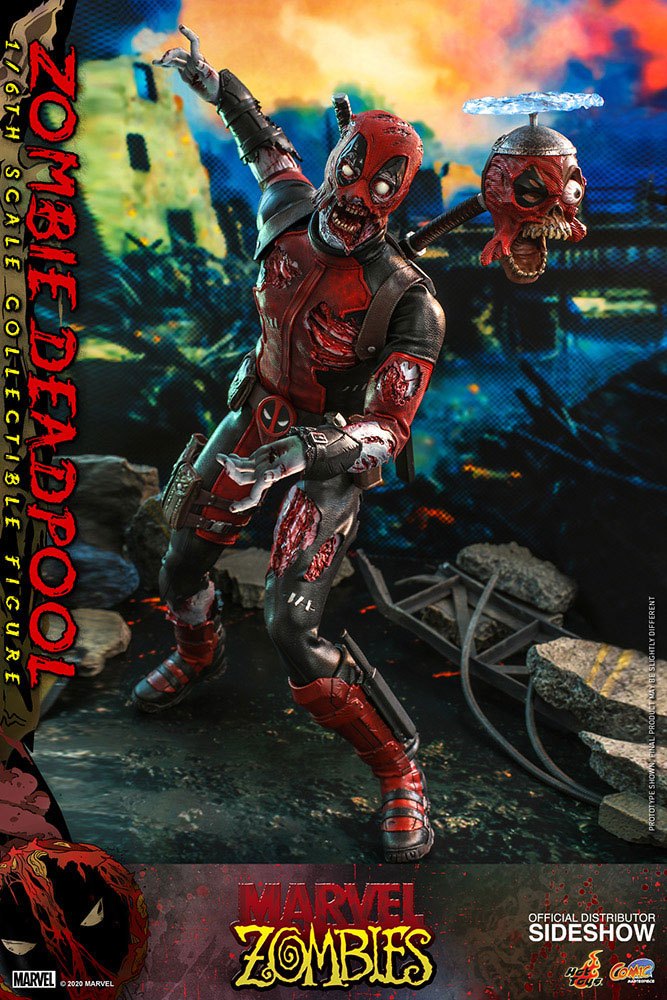 Marvel Zombies Comic Masterpiece Zombie Deadpool 31 cm 1/6 Action Figure