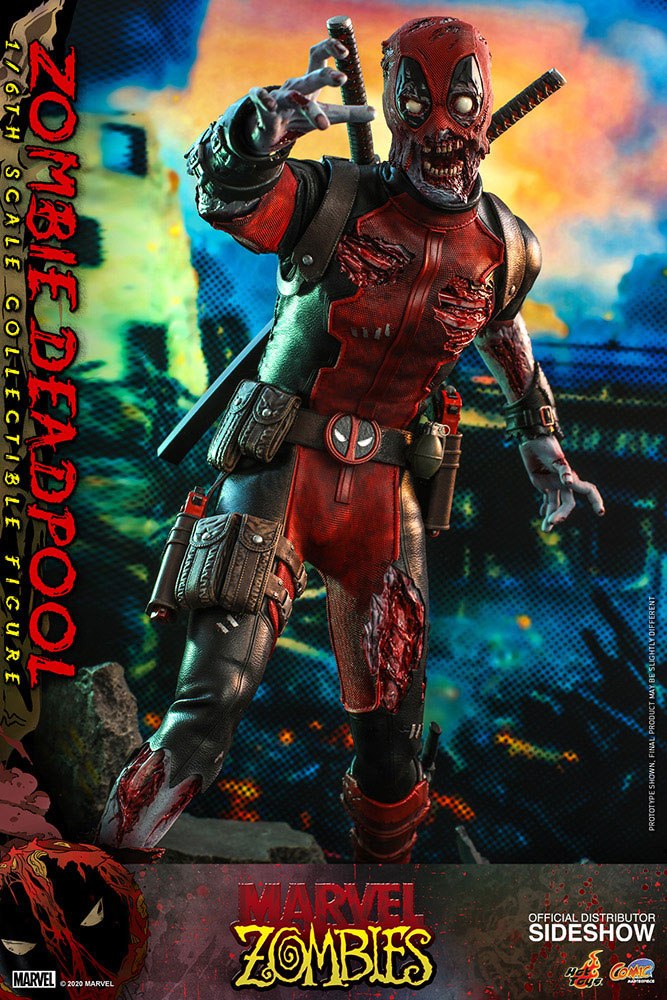 Marvel Zombies Comic Masterpiece Zombie Deadpool 31 cm 1/6 Action Figure