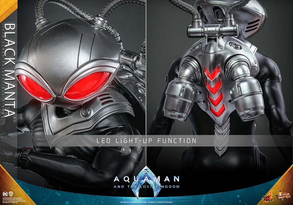 DC Comics Aquaman and the Lost Kingdom Movie Masterpiece Black Manta 34cm 1/6 Scale HOT TOYS Action Figure