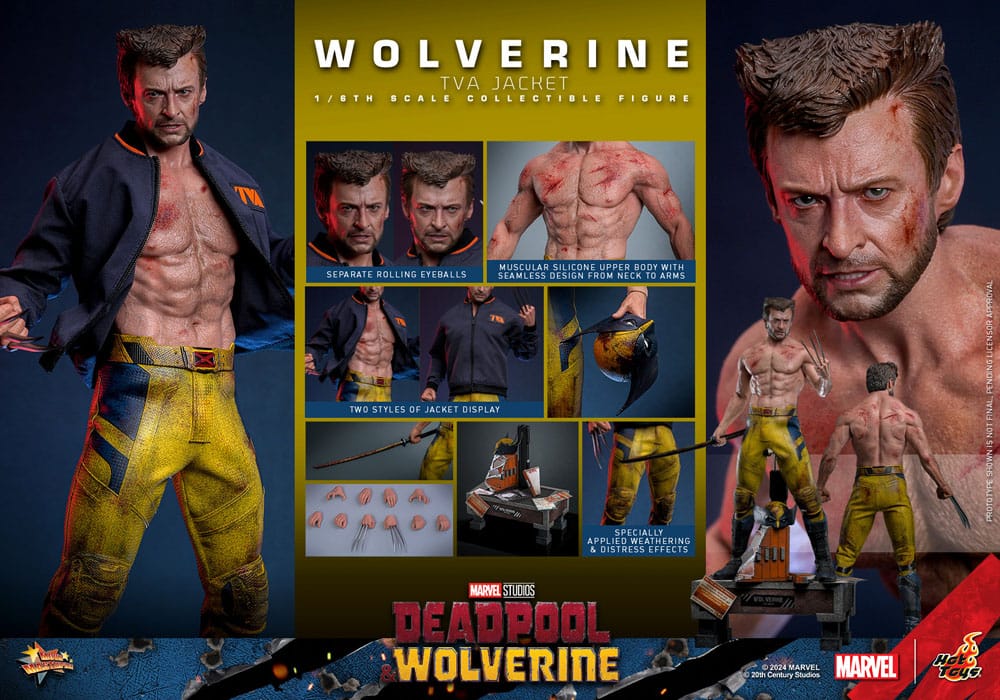 Deadpool & Wolverine Movie Masterpiece Wolverine (TVA Jacket Version) 31 cm 1/6 Action Figure