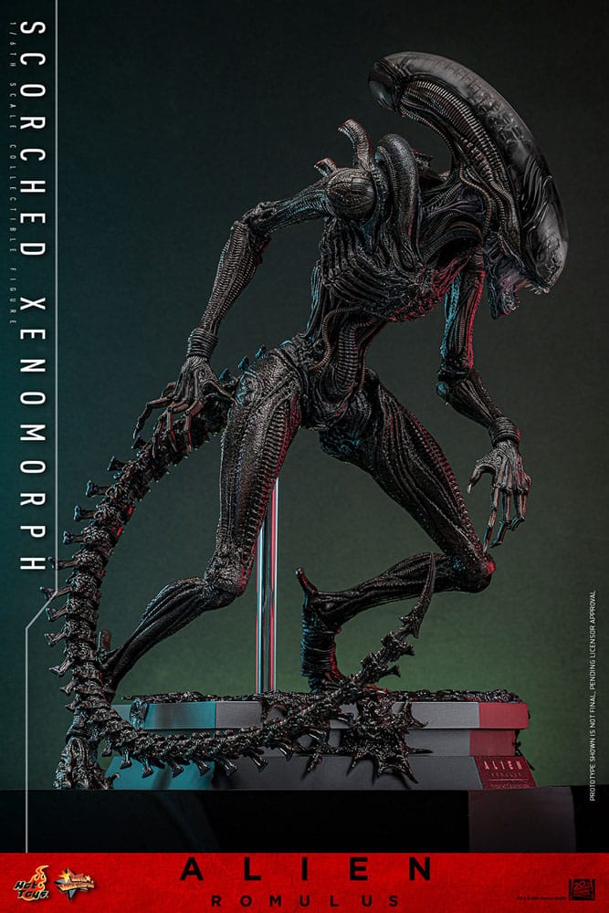 Alien Romulus Movie Masterpiece Scorched Xenomorph 44 cm 1/6 Action Figure