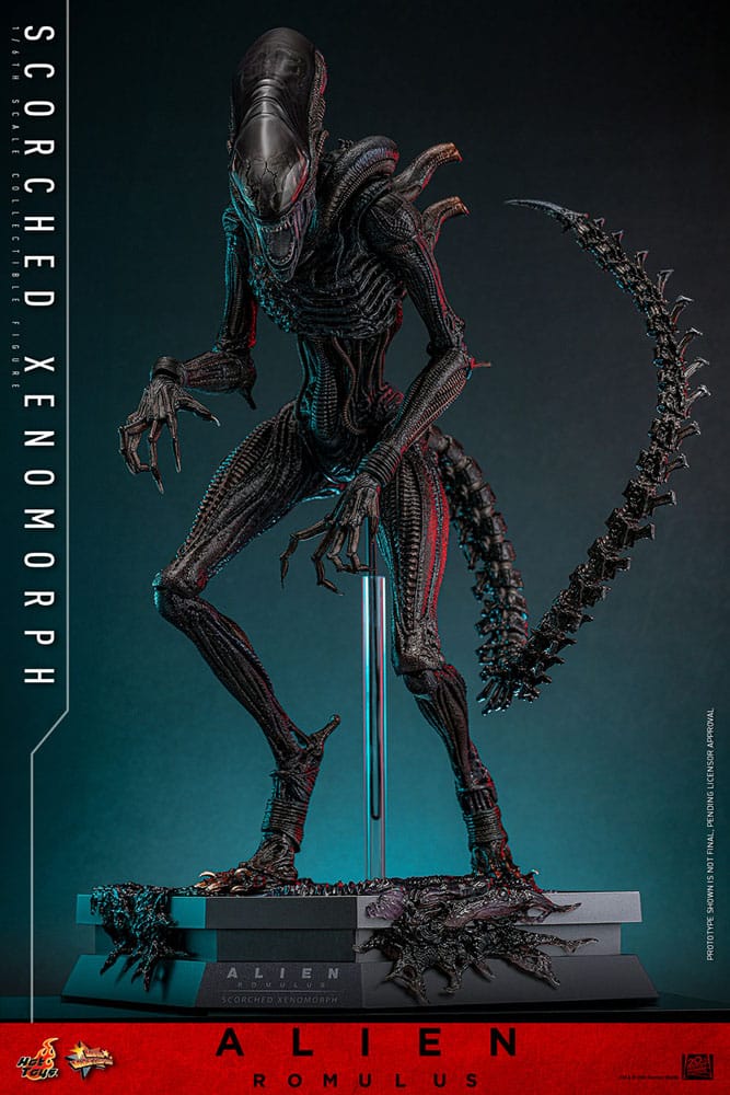 Alien Romulus Movie Masterpiece Scorched Xenomorph 44 cm 1/6 Action Figure