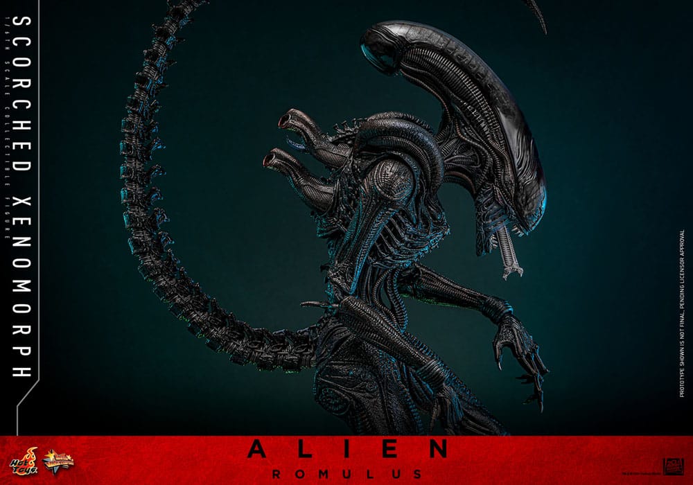 Alien Romulus Movie Masterpiece Scorched Xenomorph 44 cm 1/6 Action Figure