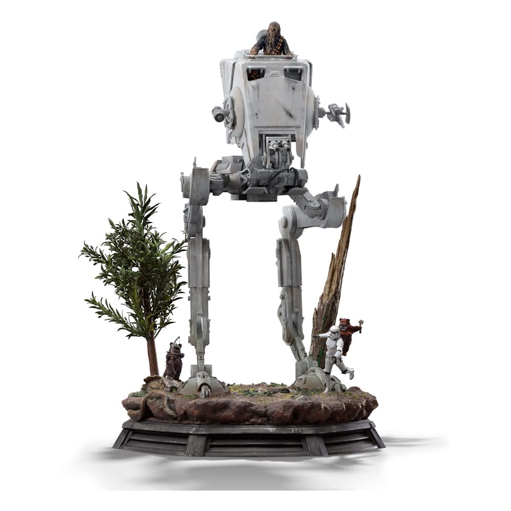 Star Wars Demi AT-ST and Chewbacca 53 cm 1/20 Art Scale Statue