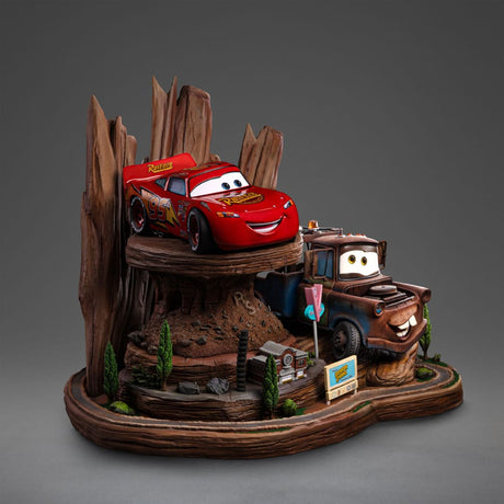 Cars Lightning Mcqueen & Tow Mater 31 cm 1/10 Deluxe Art Scale Statue