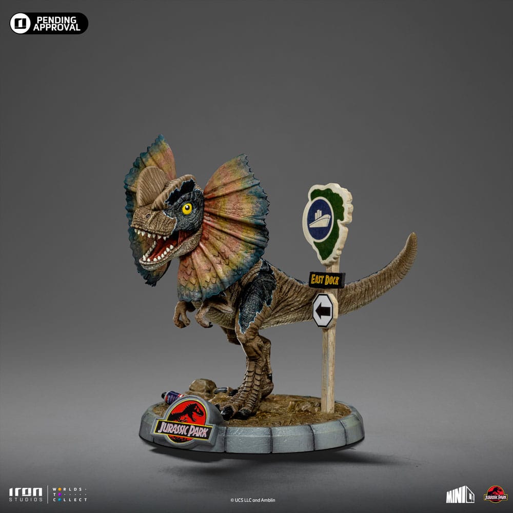 Jurassic Park Dilophosaurus 12cm Mini Co. PVC Figure