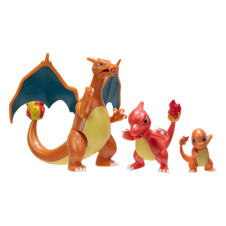 Pokémon Select Evolution Charmander, Charmeleon, Charizard Action Figures 3-Pack