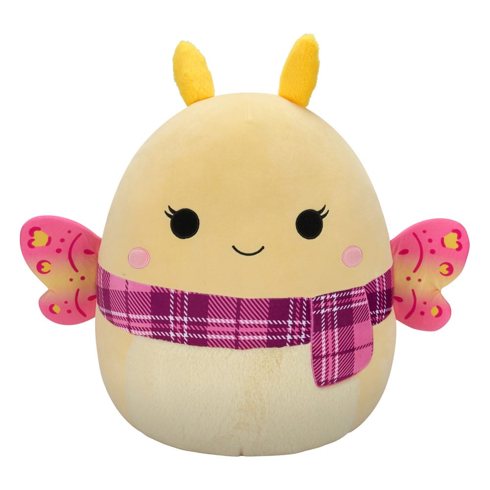 Squishmallows Yellow Moth with Pink Plaid Scarf Miry 50 cm Plush Figure