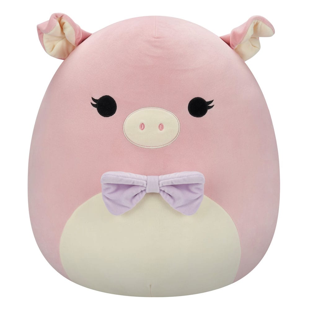 Squishmallows Pink Pig with Purple Bow Tie Hettie 50 cm Plush Figure