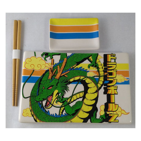 Dragon Ball Z Shenron Ceramic Sushi Set with Chopsticks