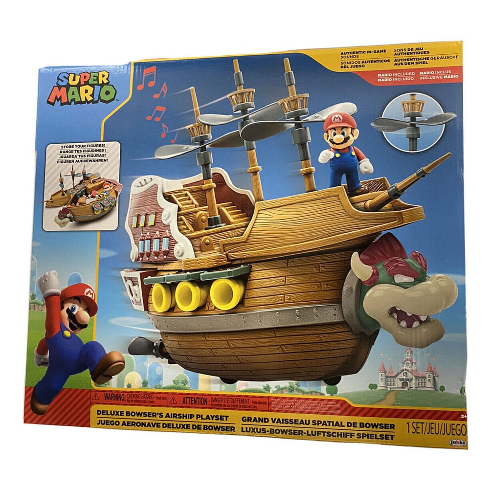 World of Nintendo Super Mario Bowser's Airship Deluxe Playset
