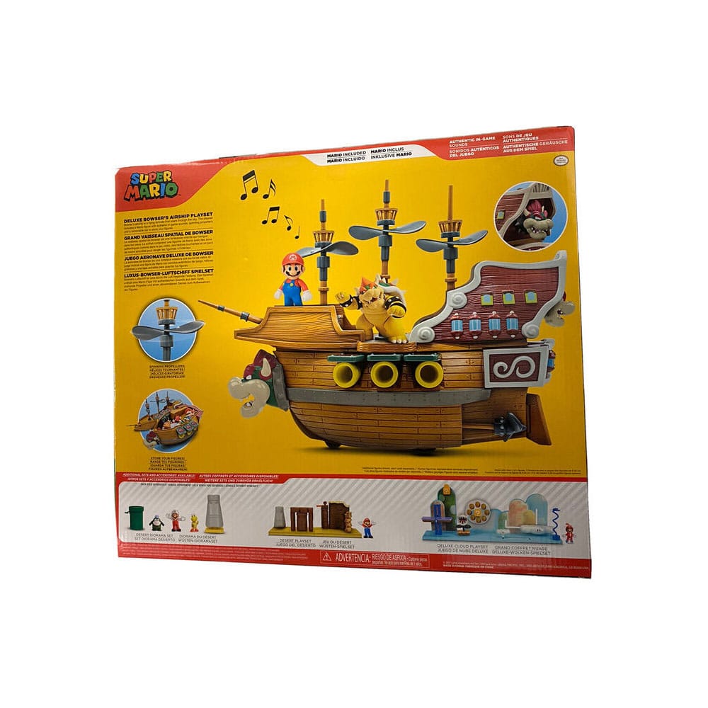 World of Nintendo Super Mario Bowser's Airship Deluxe Playset