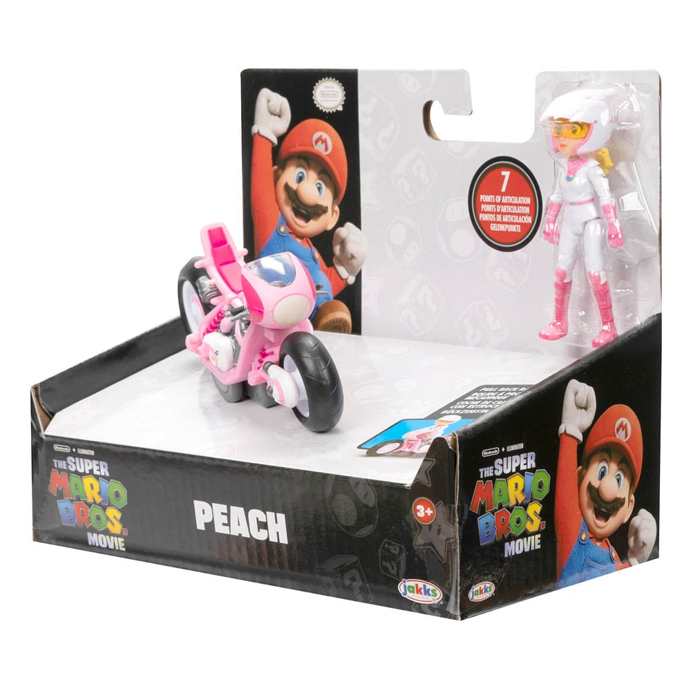 The Super Mario Bros. Movie Peach with Racer 13 cm Action Figure