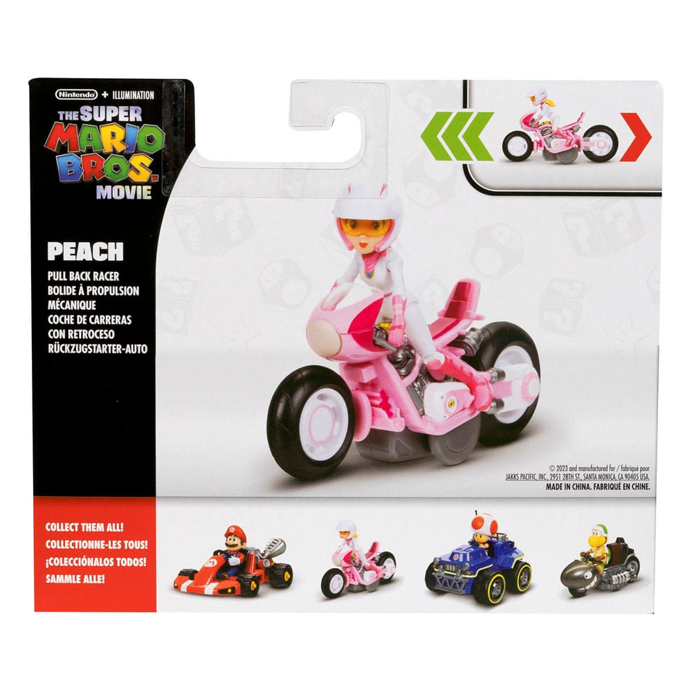 The Super Mario Bros. Movie Peach with Racer 13 cm Action Figure