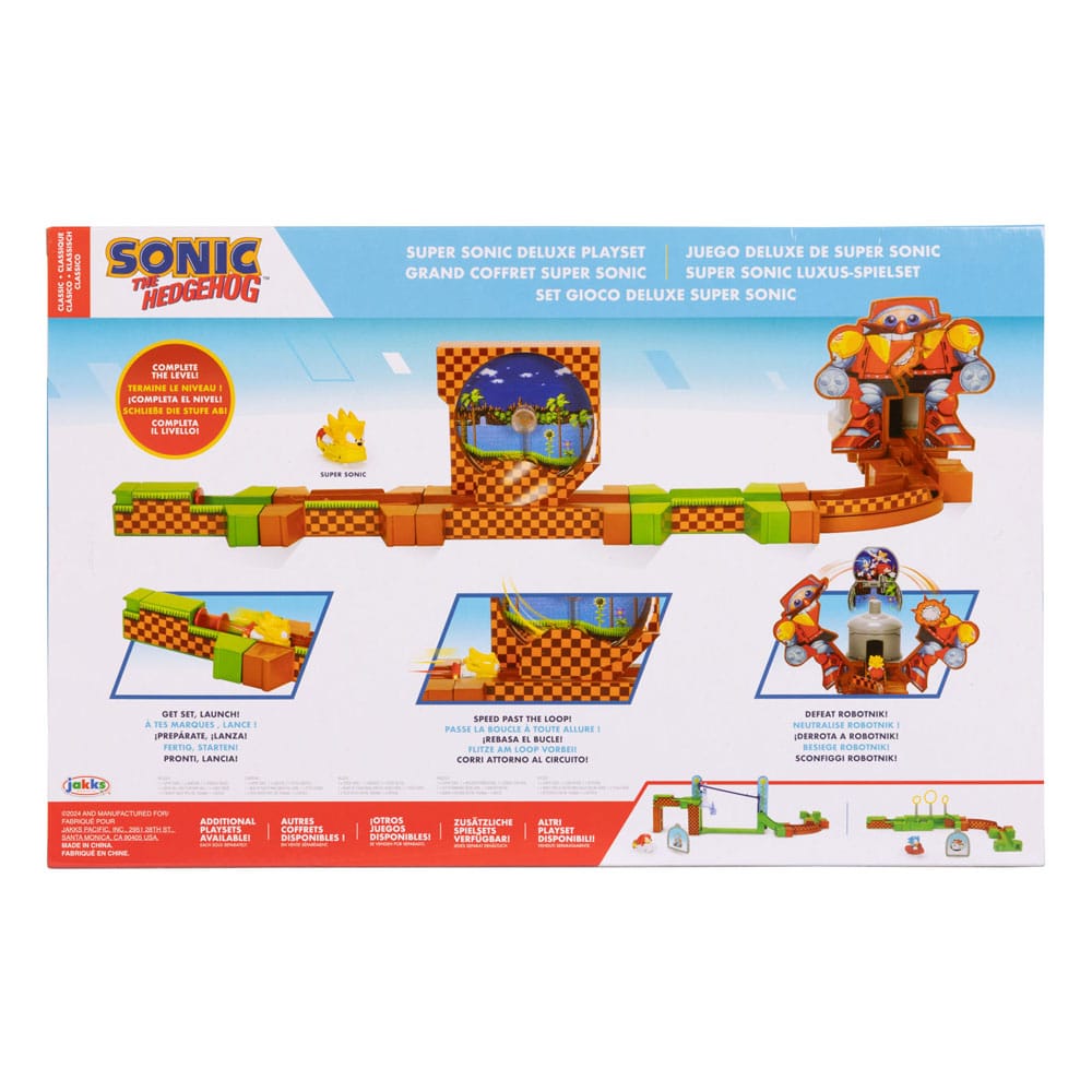 Sonic - The Hedgehog Go Go Racers Launching ramps Deluxe Mini Figure Playset