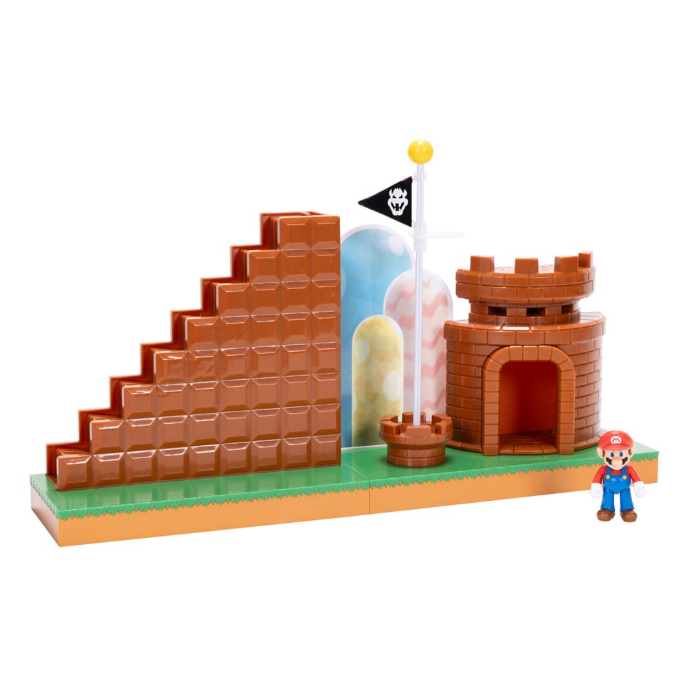 World of Nintendo Super Mario End Level Mini Figure Playset