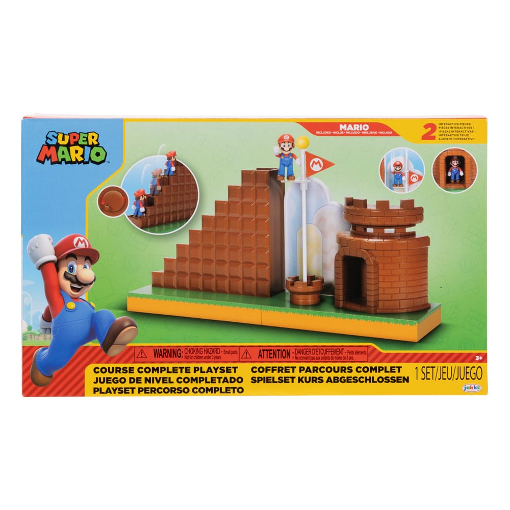 World of Nintendo Super Mario End Level Mini Figure Playset