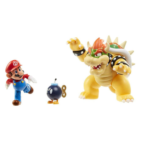 World of Nintendo Mario vs. Bowser Lava Battle 6-15 cm Action Figure 3-Pack