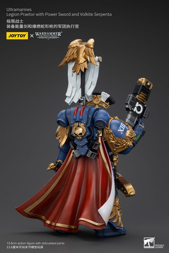 Warhammer The Horus Heresy Ultramarines Legion Praetor with Power Sword and Volkite Serpenta 20 cm 1/18 Action Figure