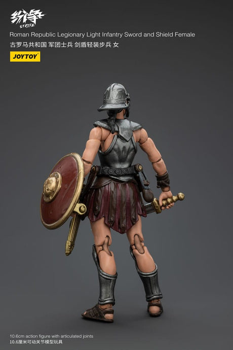 Strife Roman Republic Legionary Light Infantry Sword and Shield Female 11 cm 1/18 Action Figure