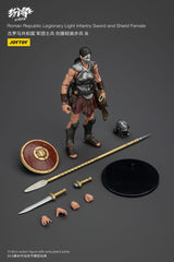 Strife Roman Republic Legionary Light Infantry Sword and Shield Female 11 cm 1/18 Action Figure