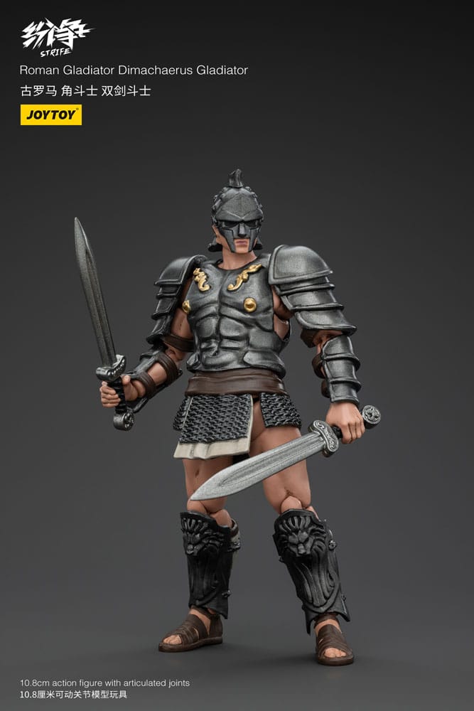 Strife Roman Gladiator Dimachaerus Gladiator 11 cm 1/18 Action Figure