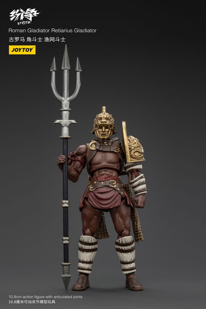 Strife Roman Gladiator Retiarius Gladiator 11 cm 1/18 Action Figure