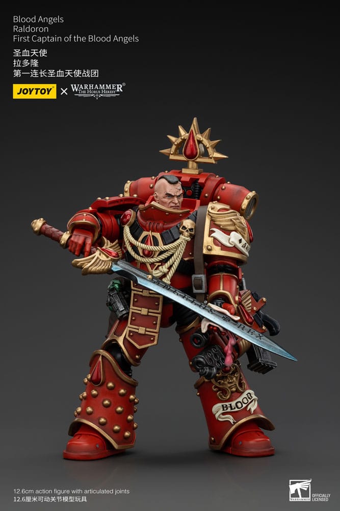 Warhammer The Horus Heresy Blood Angels Raldoron First Captain of the Blood Angels 13cm 1/18 Action Figure