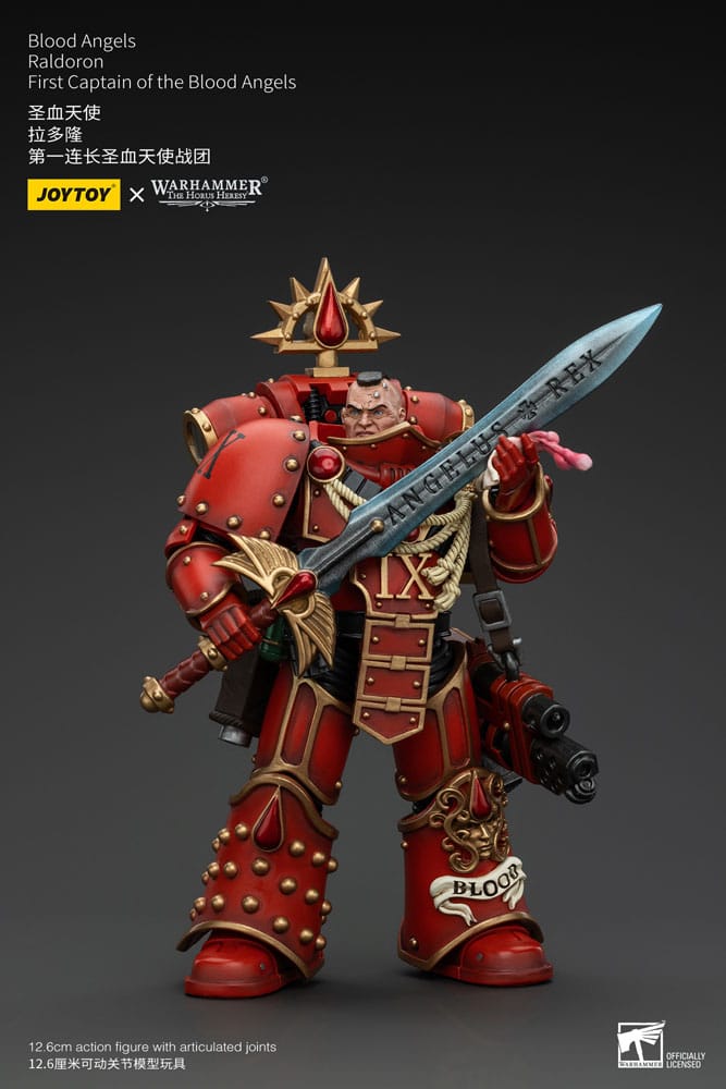 Warhammer The Horus Heresy Blood Angels Raldoron First Captain of the Blood Angels 13cm 1/18 Action Figure