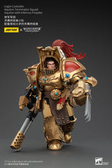 Warhammer The Horus Heresy Legio Custodes Aquilon Terminator Squad Aquilon with Infernus Firepike 14 cm 1/18 Action Figure