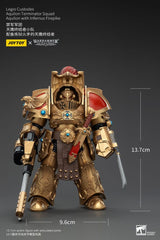 Warhammer The Horus Heresy Legio Custodes Aquilon Terminator Squad Aquilon with Infernus Firepike 14 cm 1/18 Action Figure