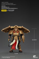 Warhammer The Horus Heresy Legio Custodes Custodian Venatari Squad Venatari with Kenetic Destroyer 1 13 cm 1/18 Action Figure