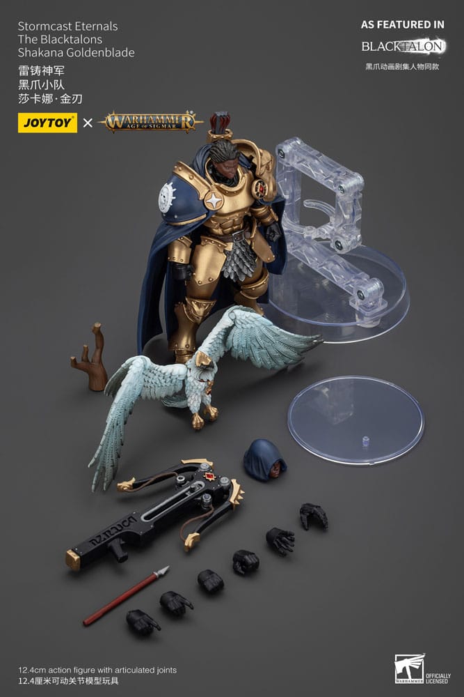 Warhammer Age of Sigmar Stormcast Eternals The Blacktalons Shakana Goldenblade 20 cm Action Figure