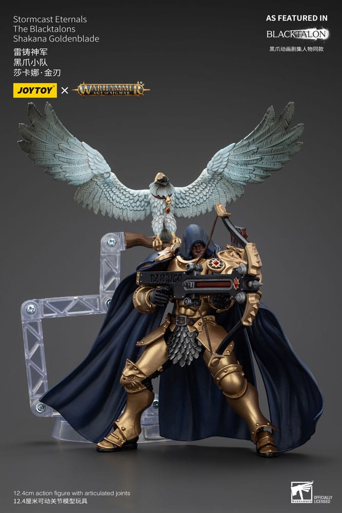 Warhammer Age of Sigmar Stormcast Eternals The Blacktalons Shakana Goldenblade 20 cm Action Figure