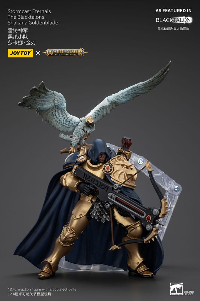 Warhammer Age of Sigmar Stormcast Eternals The Blacktalons Shakana Goldenblade 20 cm Action Figure