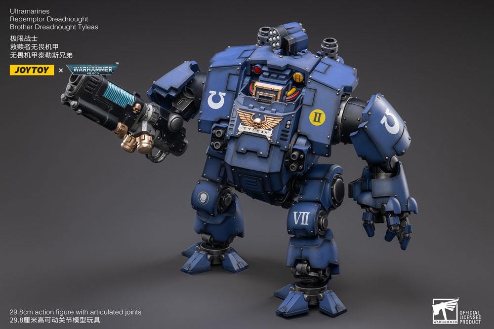 Warhammer 40k Ultramarines Redemptor Dreadnought Brother Dreadnought Tyleas 30 cm Reproduction 1/18 Action Figure