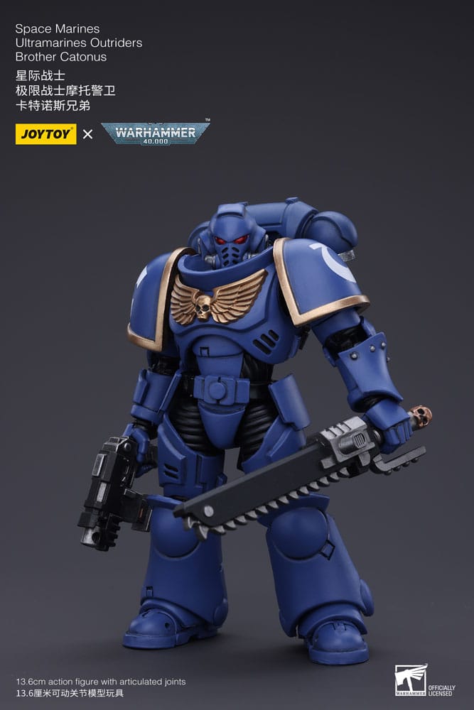 Warhammer 40k Space Marines Ultramarines Outriders Brother Catonus 14 cm Action Figure