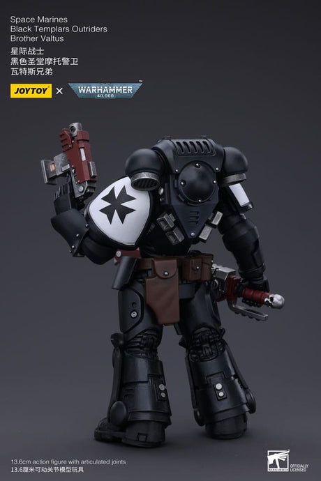 Warhammer 40k Space Marines Black Templars Outriders Brother Valtus 14 cm 1/18 Action Figure