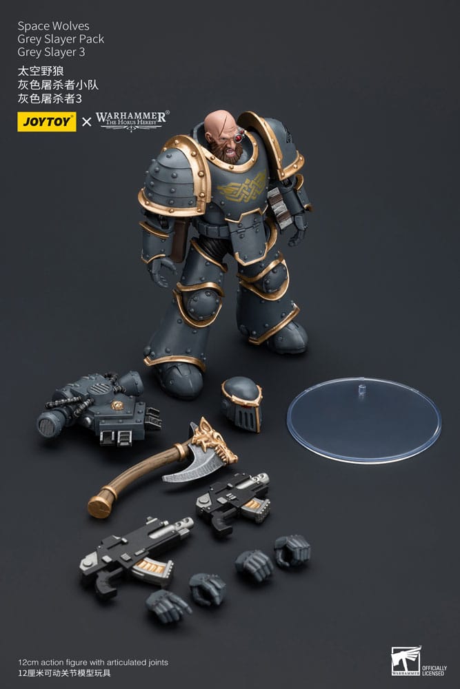 Warhammer The Horus Heresy Space Wolves Grey Slayer Pack Grey Slayer 3 12 cm 1/18 Action Figure