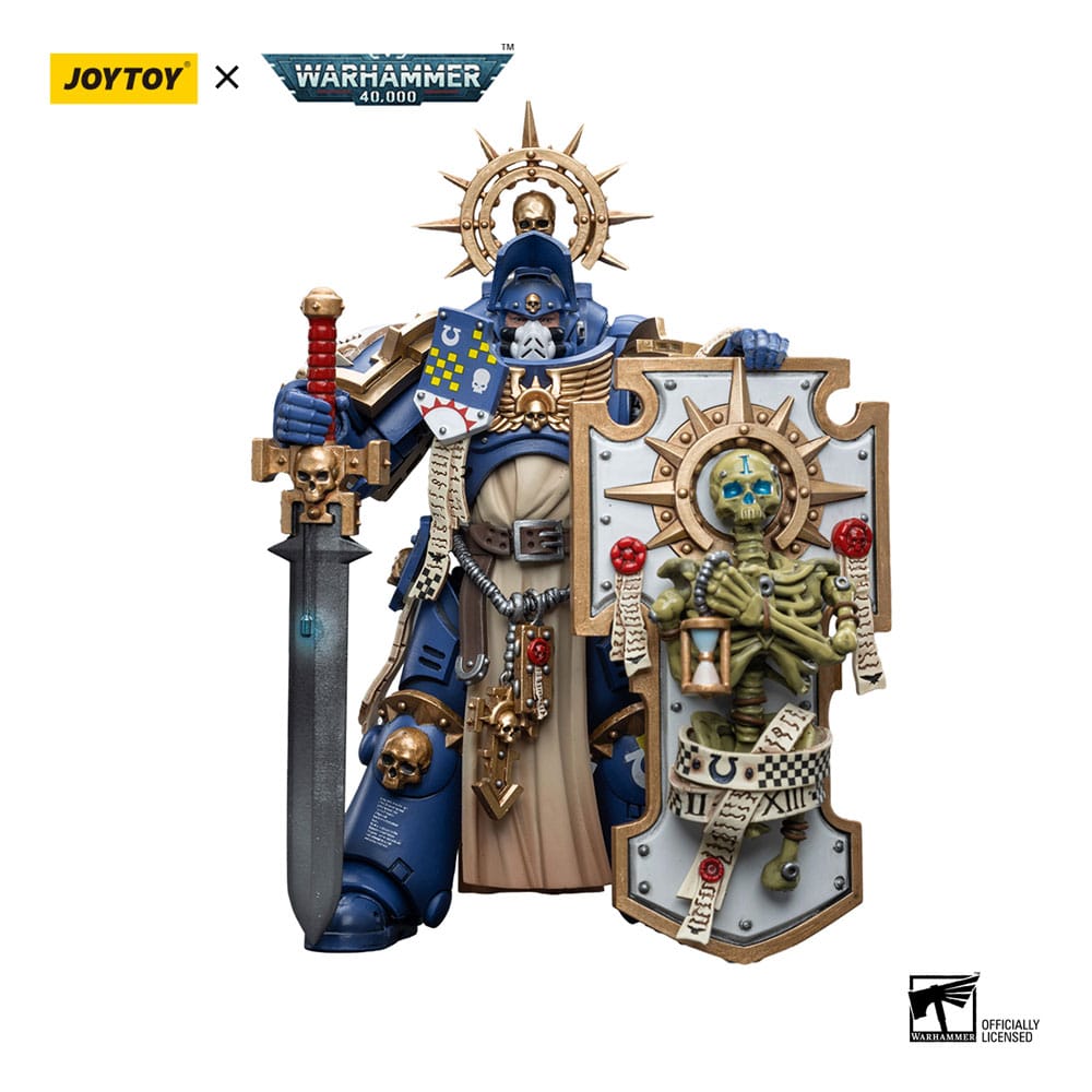 Warhammer 40k Ultramarines Primaris Captain with Relic Shield and Power Sword 12 cm 1/18 Action Figure