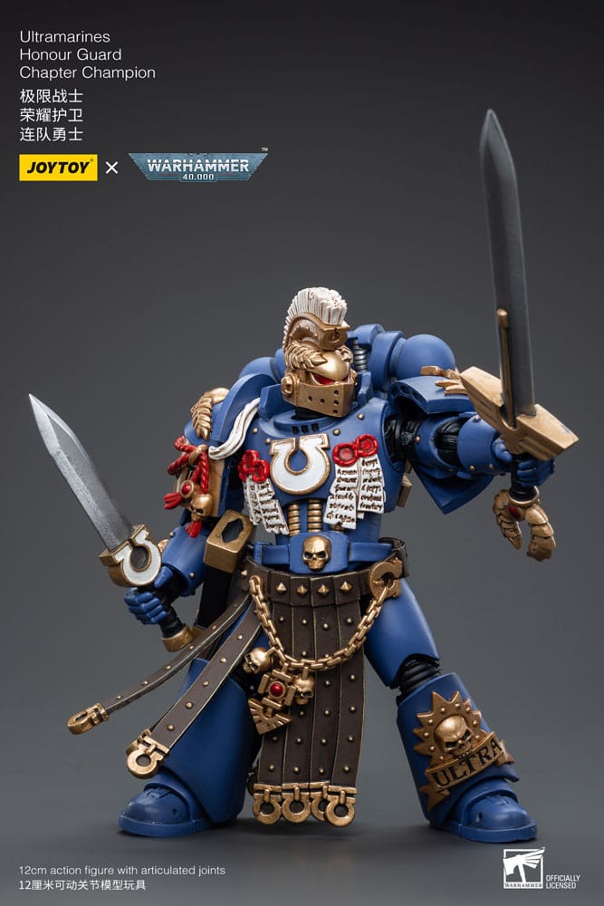 Warhammer 40k Ultramarines Honour Guard Chapter Champion 12 cm 1/18 Action Figure