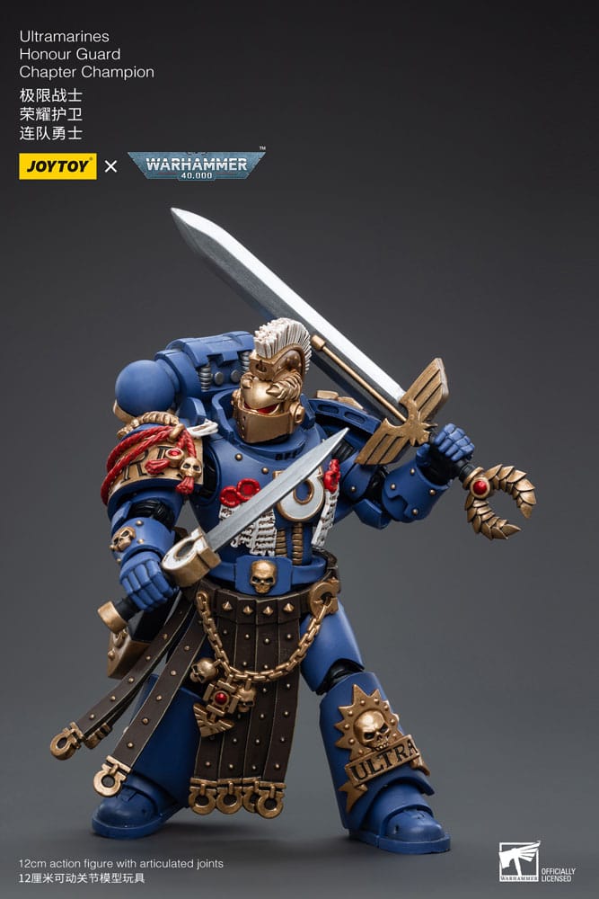 Warhammer 40k Ultramarines Honour Guard Chapter Champion 12 cm 1/18 Action Figure