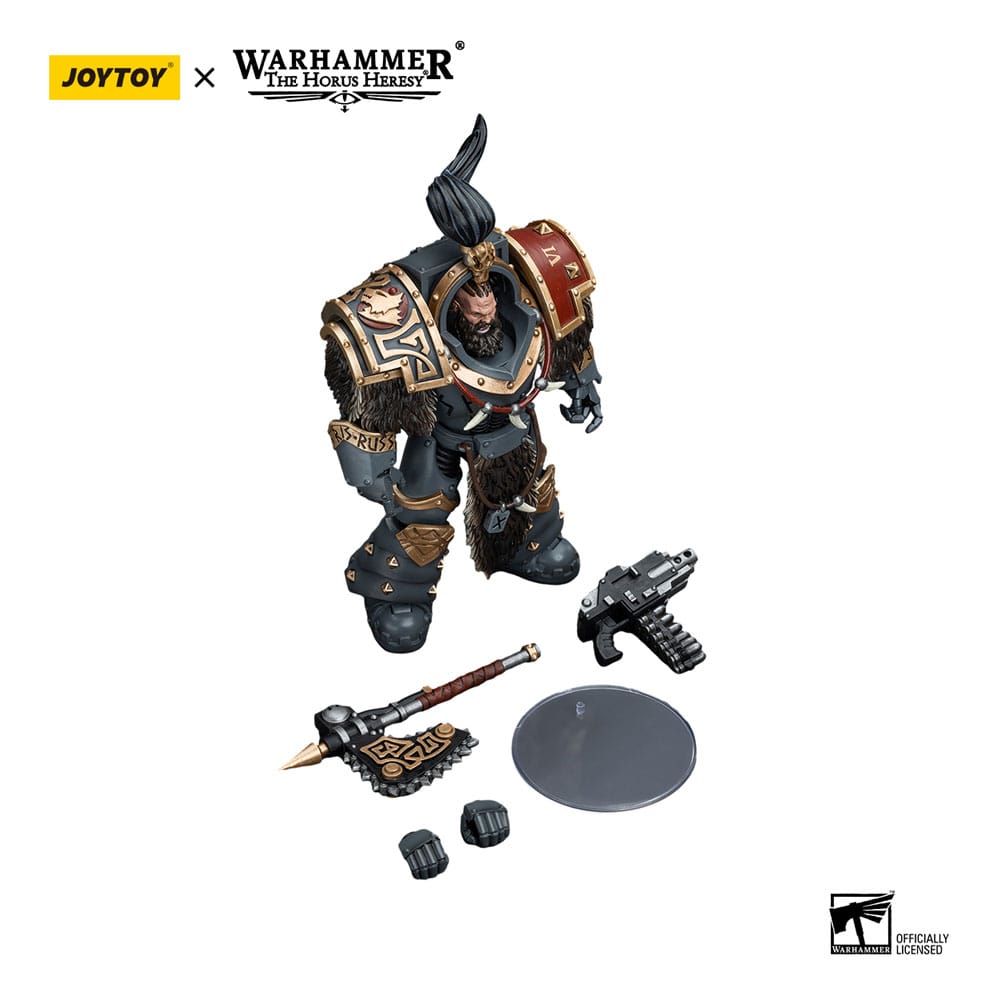 Warhammer The Horus Heresy Space Wolves Varagyr Wolf Guard Squad Varagyr Thegn 12 cm 1/18 Action Figure