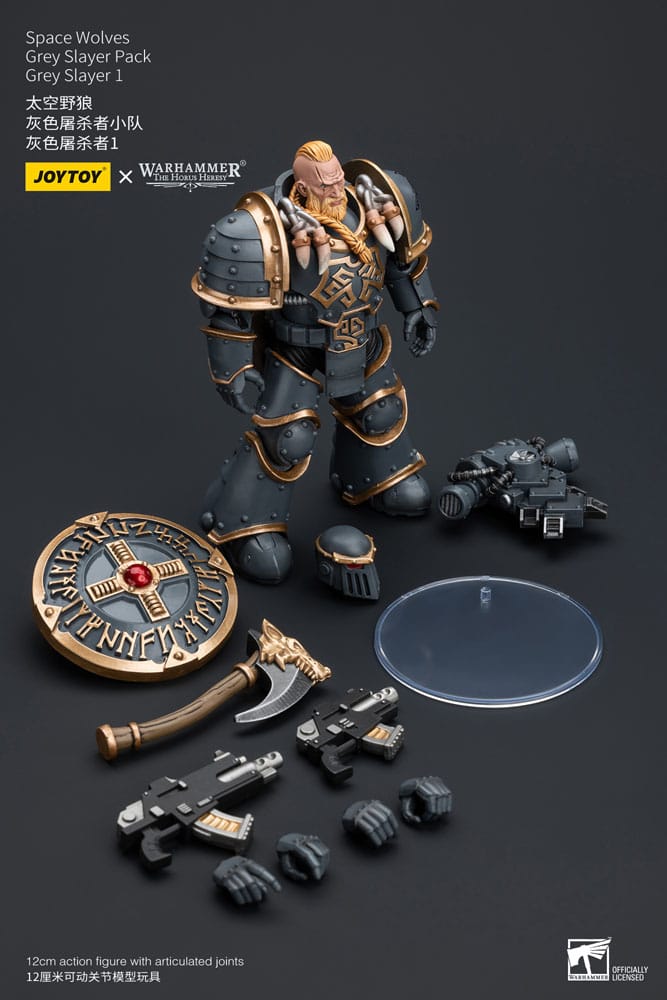 Warhammer The Horus Heresy Space Wolves Grey Slayer Pack Grey Slayer 1 12 cm 1/18 Action Figure