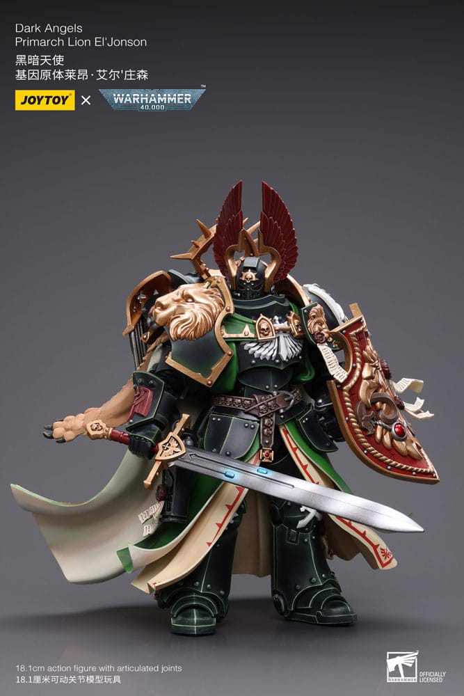 Warhammer 40k Dark Angels Primarch Lion El' Jonson 18 cm Reproduction 1/18 Action Figure